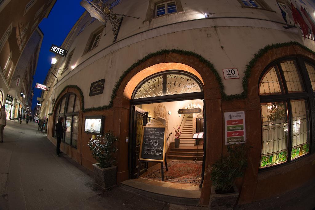 Altstadt Hotel Stadtkrug Salzburg Bagian luar foto